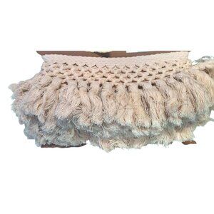 Retired Samuel & Sons 2.5 Yds 7" Cotton Tassel Fringe 03 Natural Border Trim Des